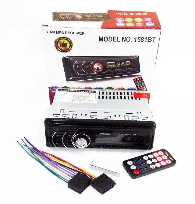 Автомагнитола 1DIN MP3 1581 RGB 20 XPRO 1582 Красный (MER-11651_493) - фото 4