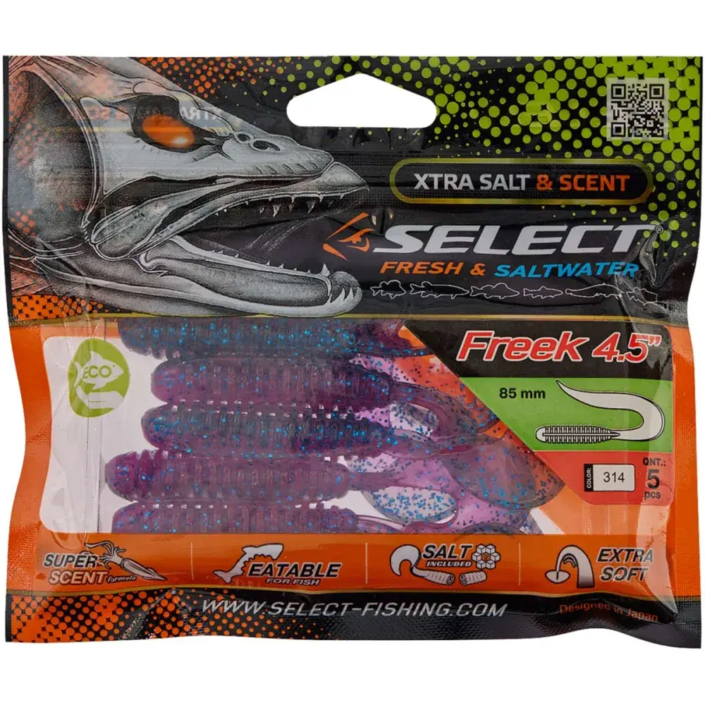 Силікон Select Freek 4.5" #314 (5 шт/уп) - фото 2