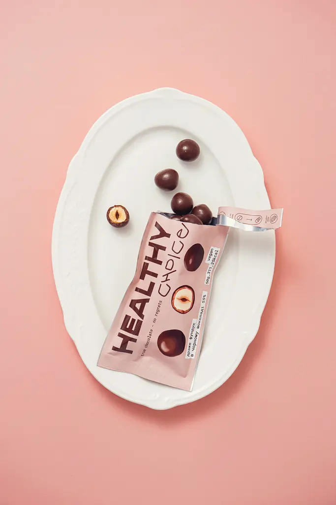 Драже Healthy Choice Фундук в черном шоколаде 50 г - фото 2