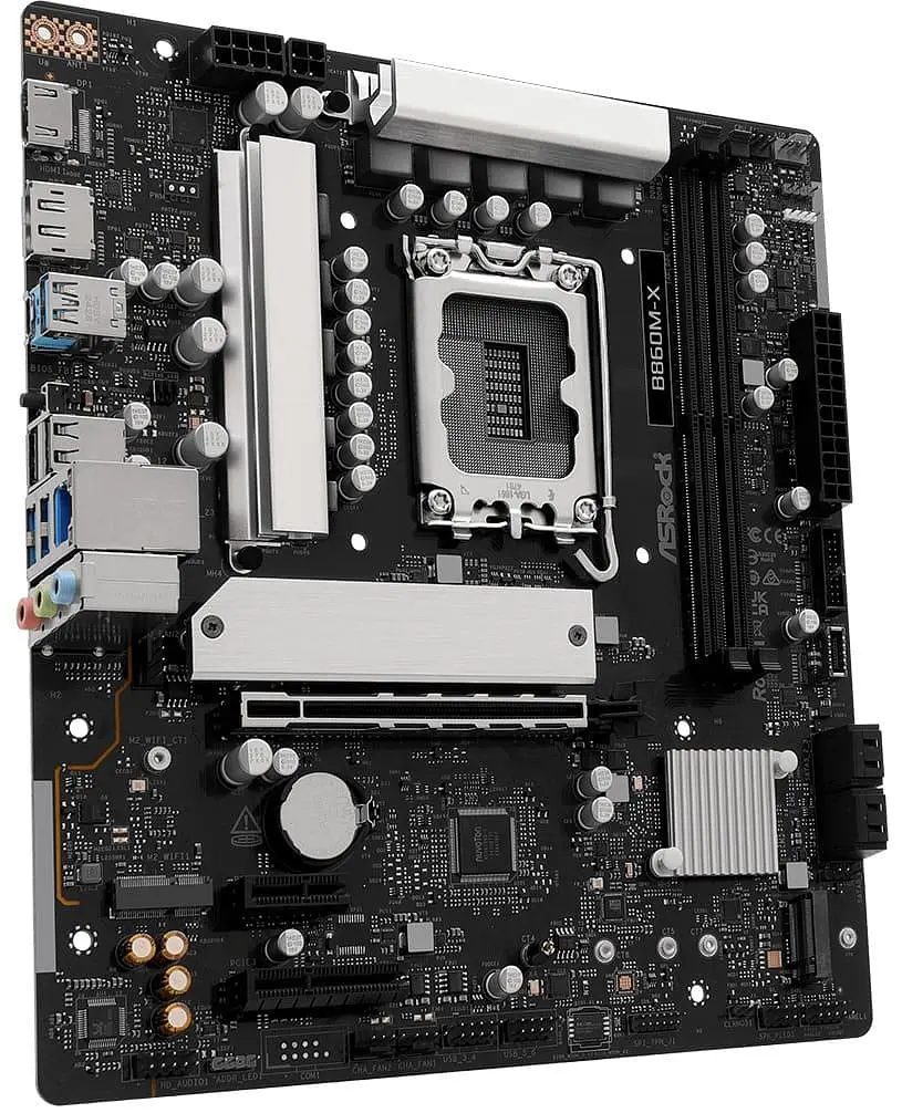 Материнська плата AsRock B860M-X (B860M-X) (Socket 1851, Intel B860, Micro-ATX) - фото 2