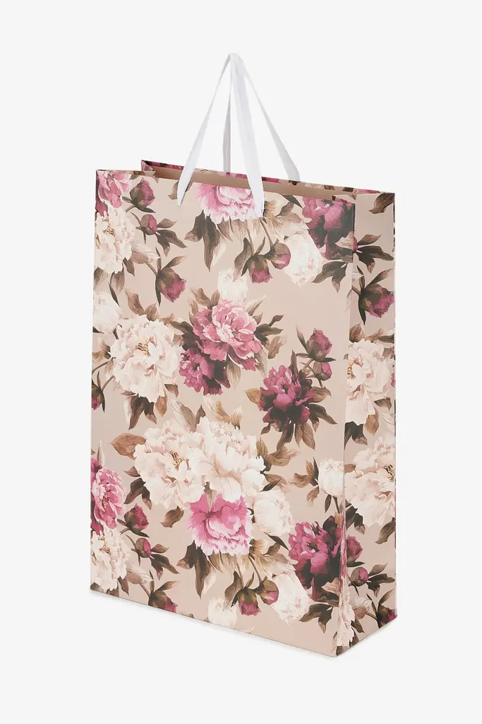 Пакет подарунковий JUMBO Flores 760240ML Бежевий shop (2000991026933) - фото 2