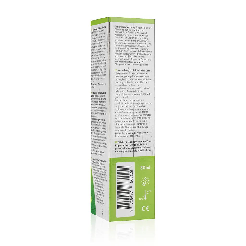 EG016 Лубрикант на водній основі AsyGlide Aloe Vera, 30 мл - фото 4
