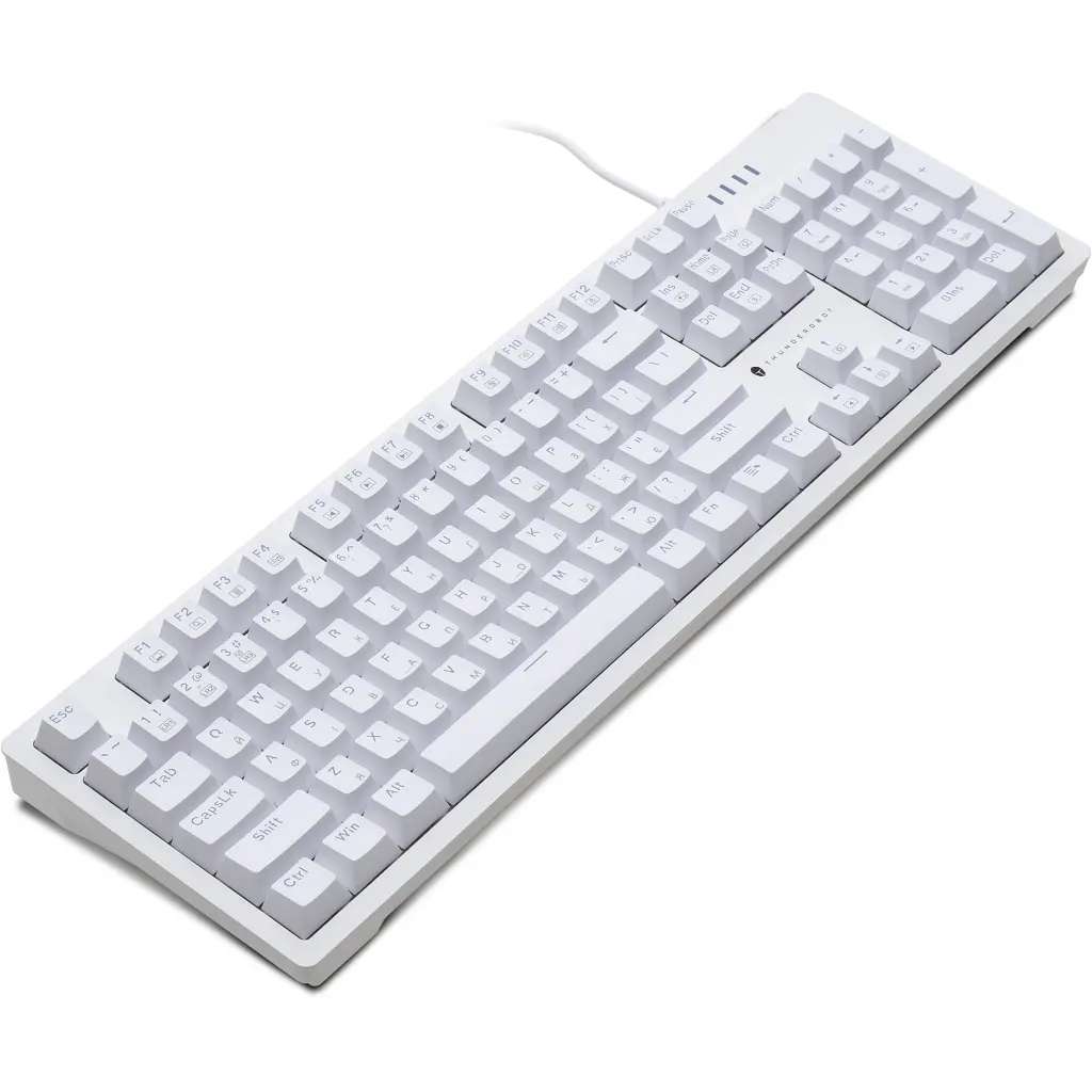 Клавіатура Thunderobot K104 Red Switch USB UA White (6932066308162) - фото 3
