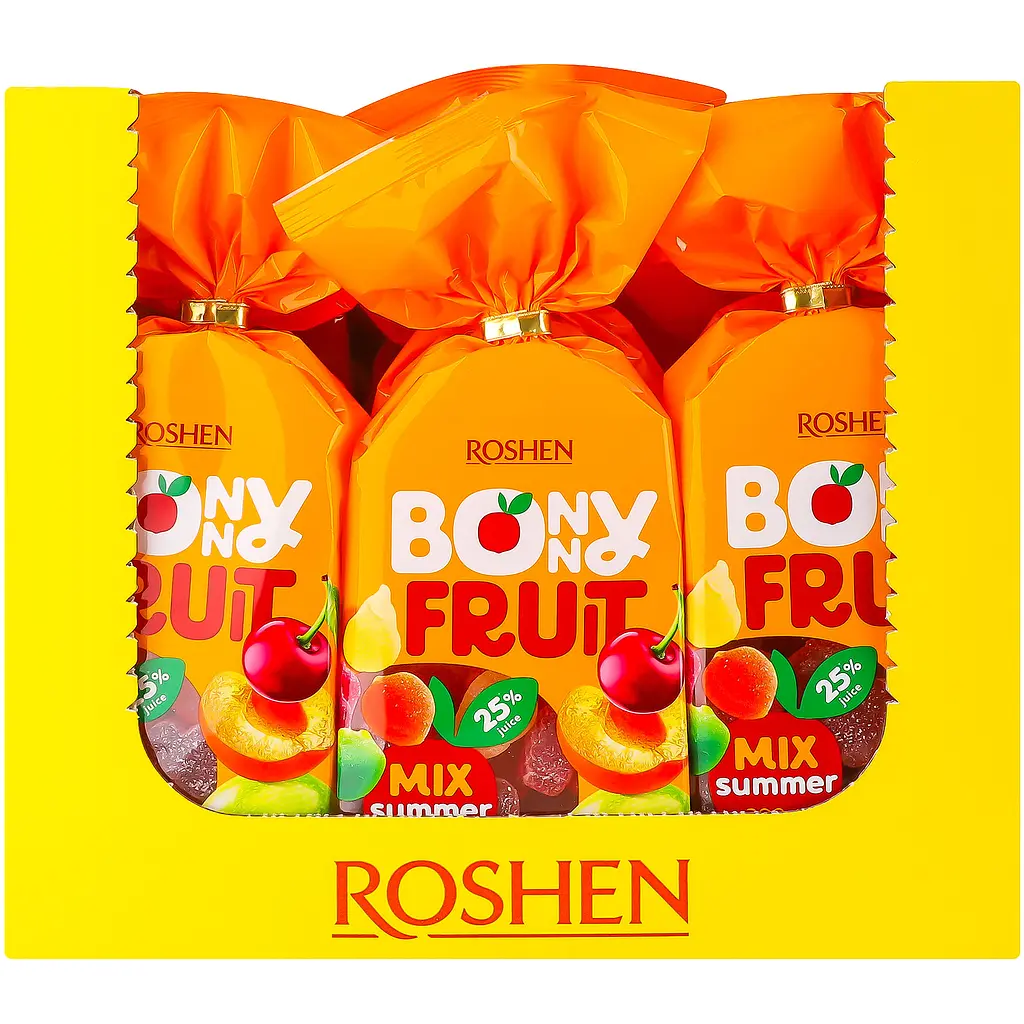 Уцінка. Цукерки Roshen BonnyFruit Літній мікс желейні 200 г (776039) - фото 3