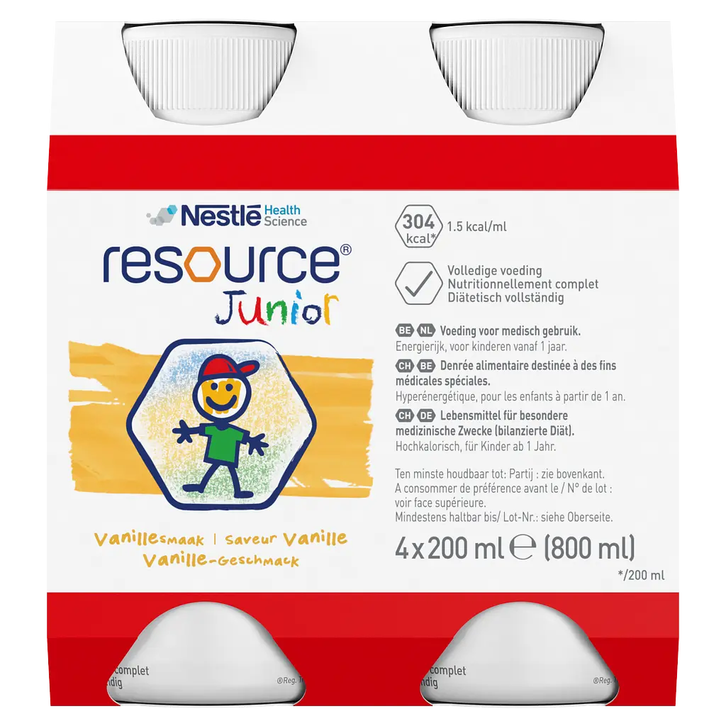 Готова молочна суміш Nestle Resource Junior, з ароматом ванілі, 800 мл (4 шт по 200 мл) - фото 11