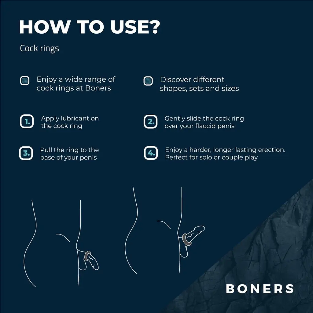 Ерекційне кільце Boners Ergo Cock Ring сірий - фото 7