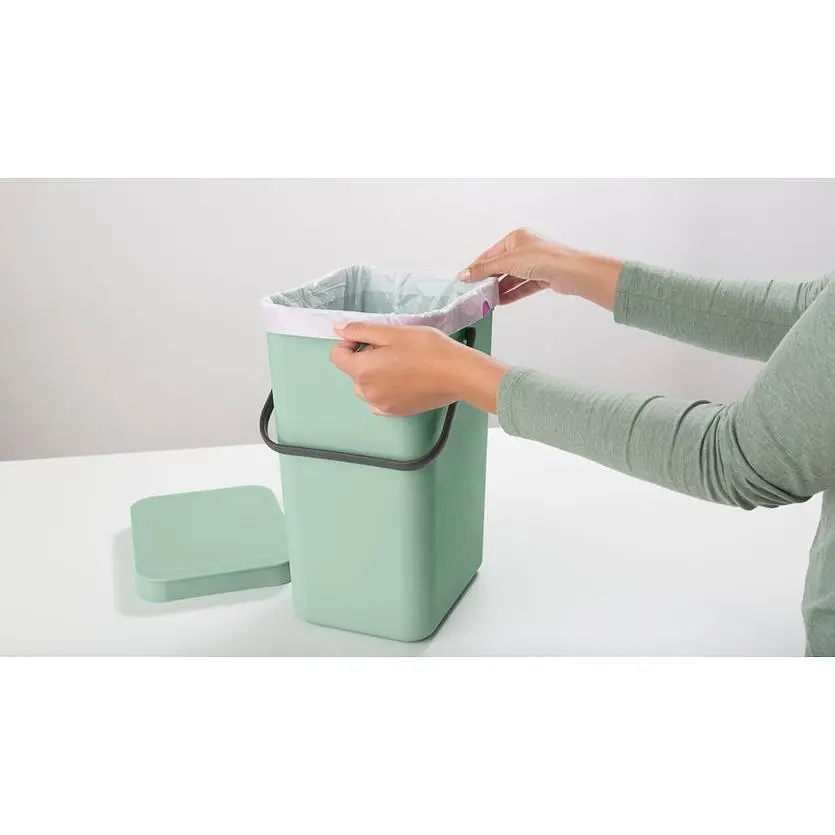 Ведро мусорное Brabantia Sort&Go 12 л мятное (211829) - фото 6