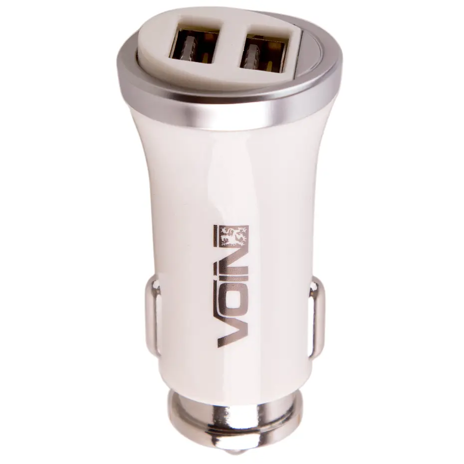 Автомобільний зарядний пристрій Voin 2USB 12/24V - 5V 2.4A (C-2411W) - фото 2