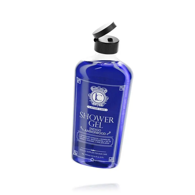 Чоловічий гель для душу LAVISH CARE Barber Indigo Amberwood з ароматом індіго та амбервуду, 300 мл - фото 2