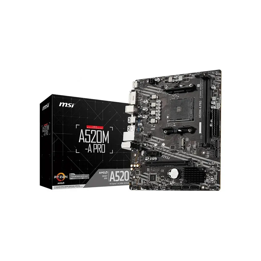 Материнська плата MSI A520M-A PRO - фото 2
