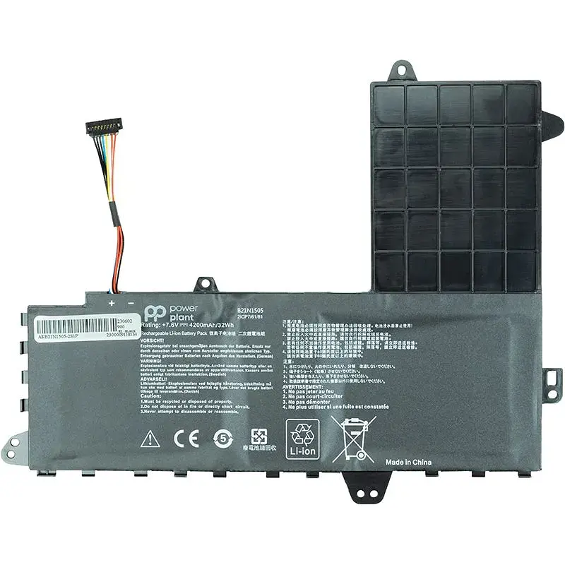 Акумулятор PowerPlant для ноутбуків ASUS EeeBook E402M (B21N1505) 7.6V 4200mAh (NB431021) - фото 2