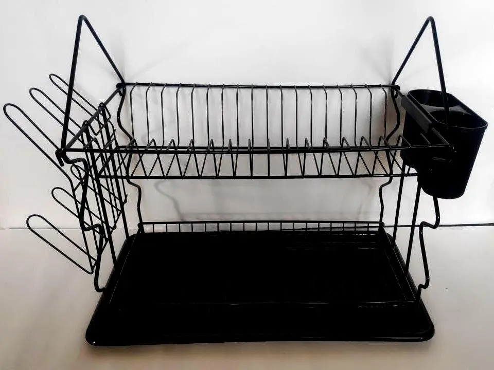 Сушіння для посуду Dish Rack WL 2607 S чорна - фото 2