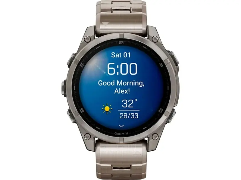 Спортивний годинник Garmin Fenix 8 47mm AMOLED Sapphire Titanium with Vented Titanium Bracelet (010-02904-40) - фото 7