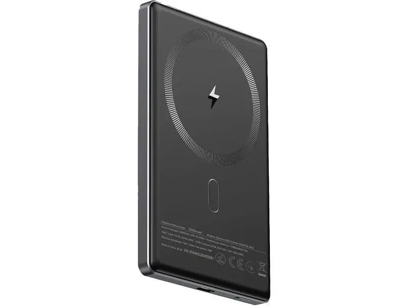 Зовнішній акумулятор (Power Bank) Sigma mobile X-power SI05A7QL-MAG 5000mAh 20W Grey - фото 2