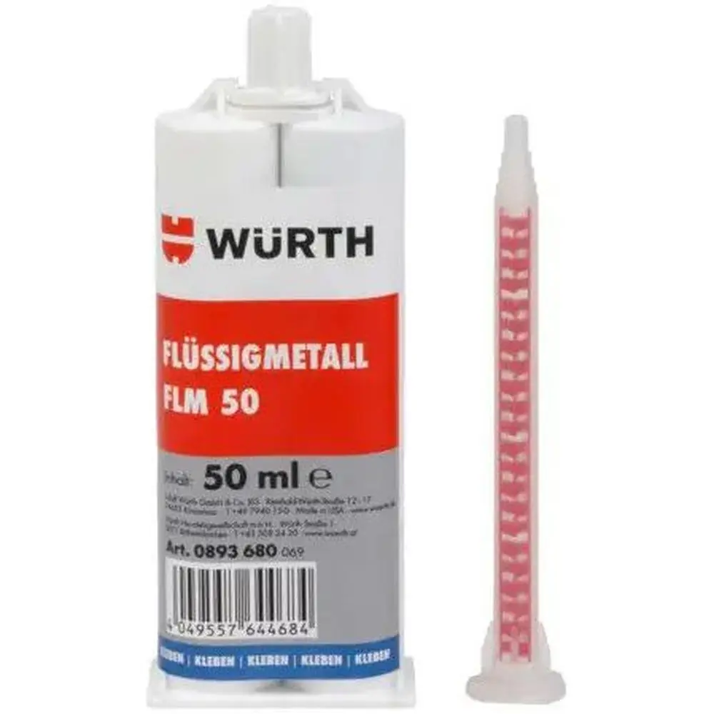 Жидкий металл Wurth FLM 50 2-компонентный 50 мл (0893680) - фото 2