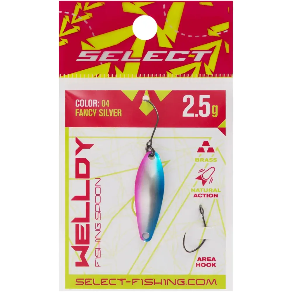 Блешня Select Welldy 2.5g 31mm #04 Fancy Silver - фото 2