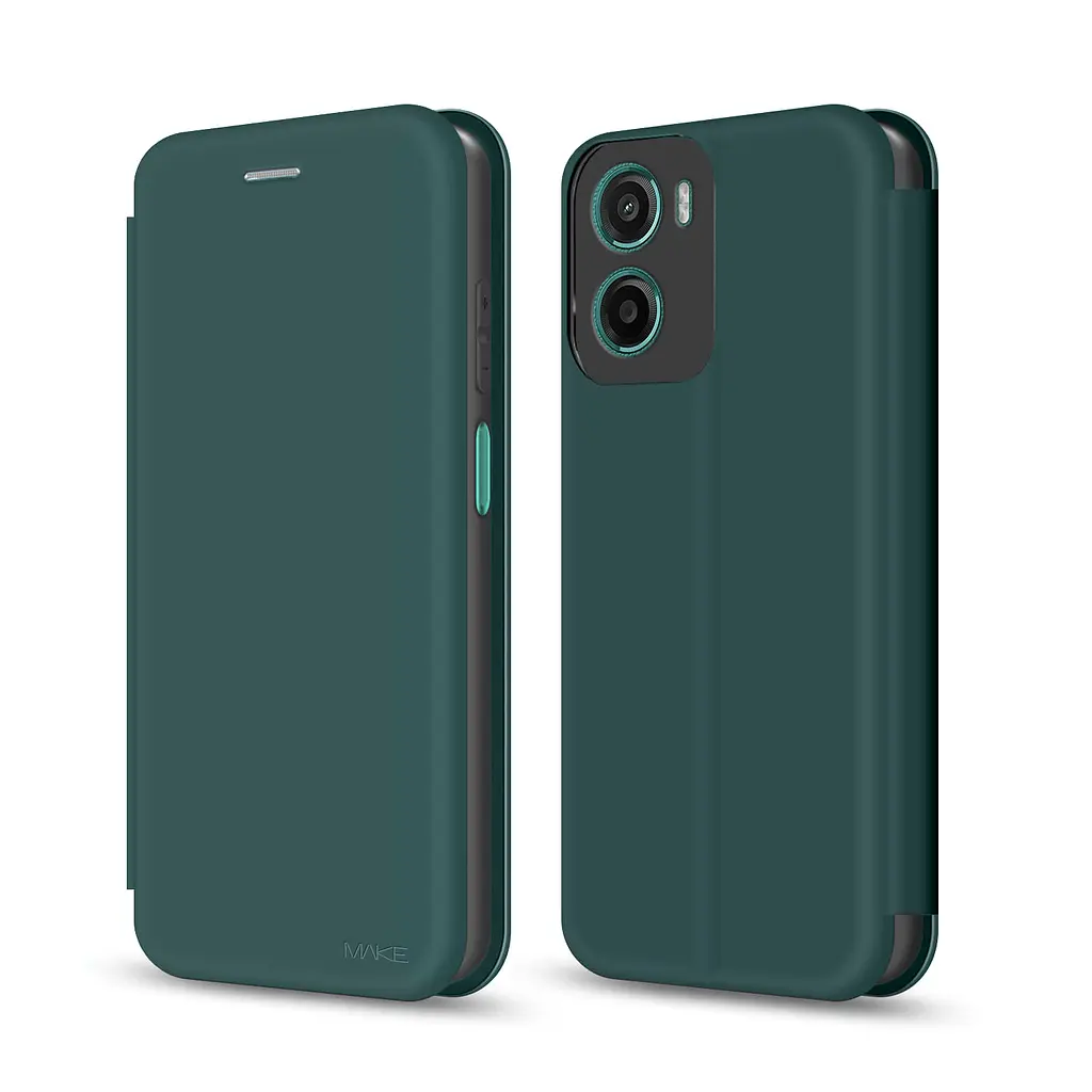 Чохол-книжка MAKE Motorola G05/E15 Flip Forest Green