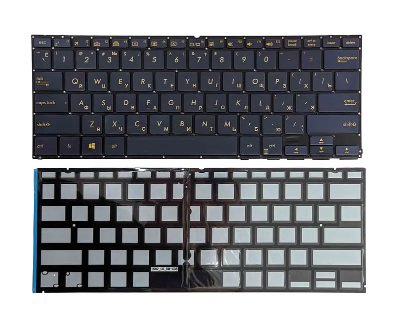 Клавіатура для ноутбука Asus ZenBook Flip S UX370UA Black, (No Frame) - фото 2