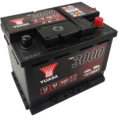 Акумулятор автомобільний Yuasa 12V 62Ah SMF акумулятор (YBX3027) - фото 2