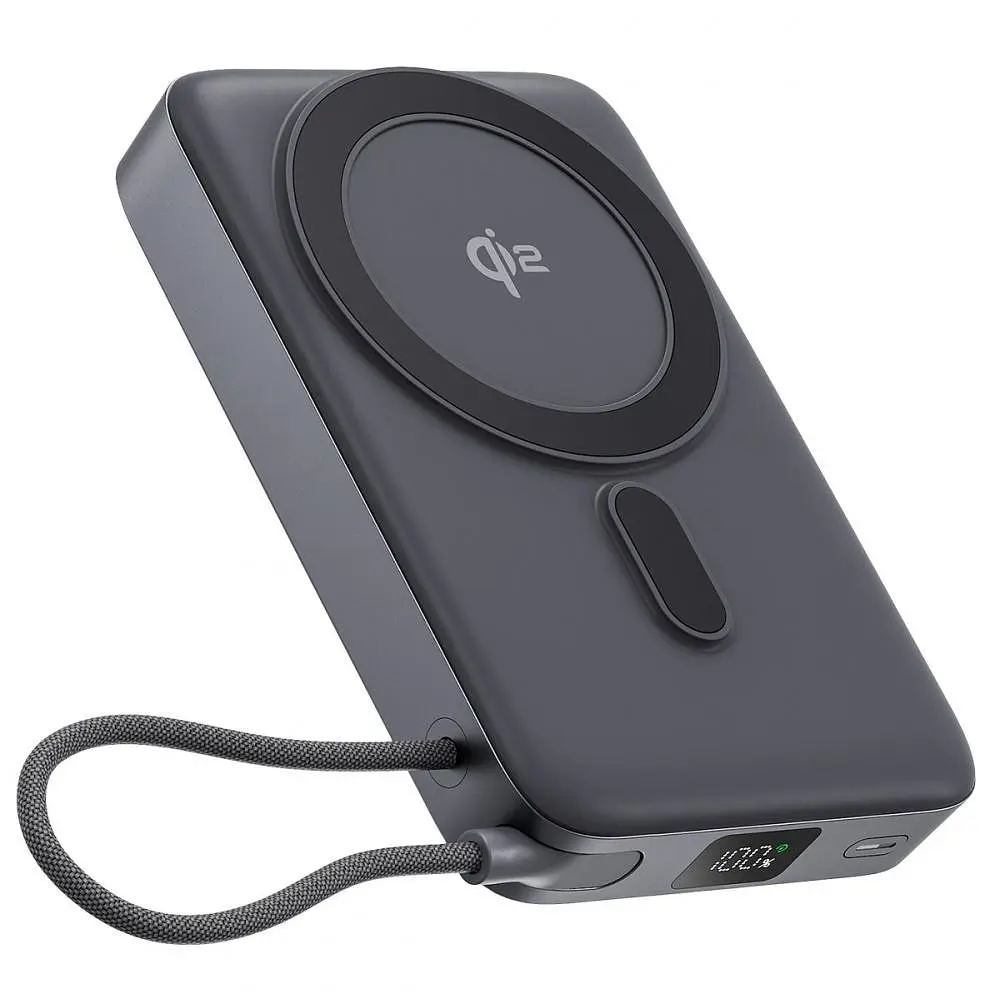 Павербанк Proove OverPower Qi2 Gray 10 000 mAh / 35 Вт (PBOP35012105) - фото 4