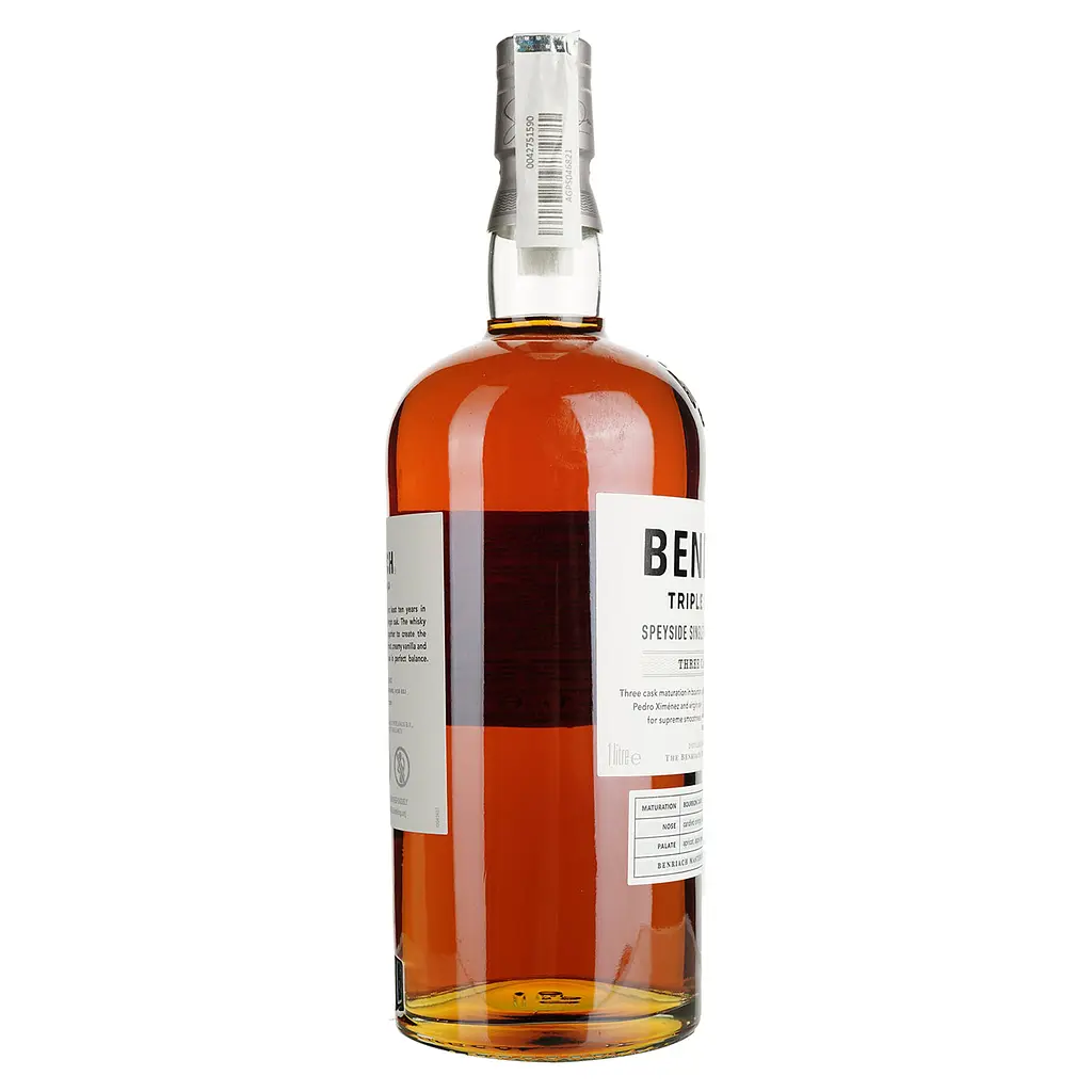 Виски BenRiach Triple Distilled 10 Years Old 43% 1 л в подарочной упаковке - фото 3