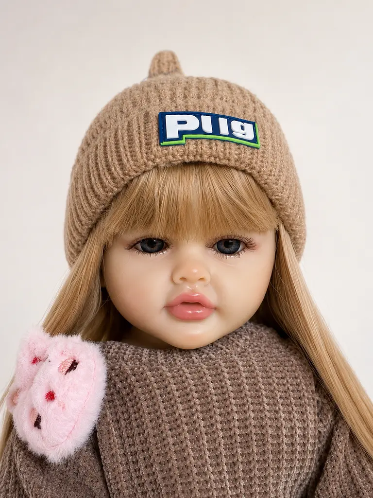 Реалістична Кукла Реборн 55 см повністю вінілова Doll Reborn Baby К0100305 - фото 2