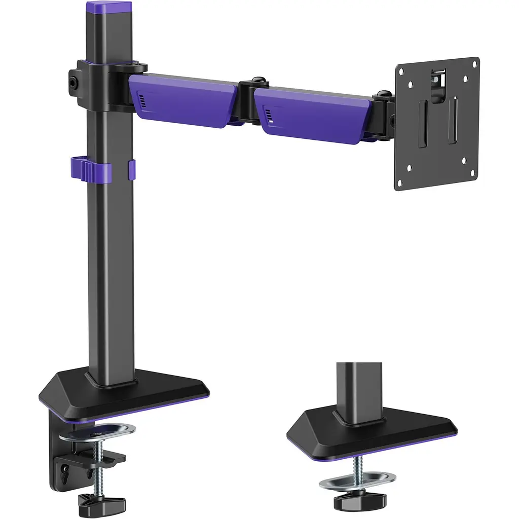 Настільне кріплення для монітора Gamepro MAG100V 17`-40` Black/Violet [148277] - фото 2
