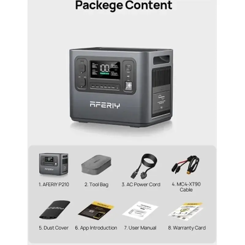Зарядна станція Aferiy AF-P210 2400W 2048Wh (Aferiy AF-P210) - фото 7