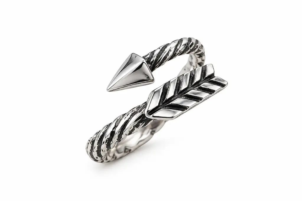 Срібна каблучка Jewellery Continent "Стріла" з чернінням 21 (К-0854) - фото 2