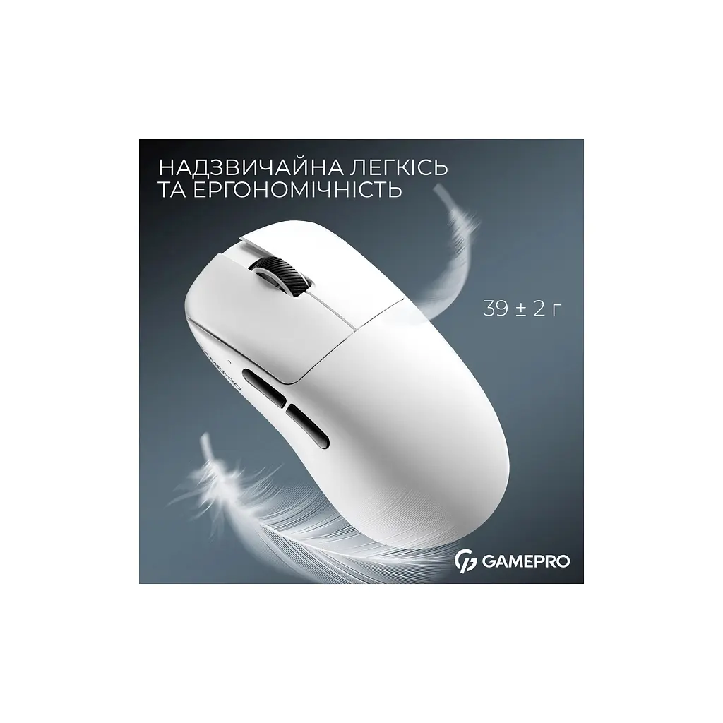 Мишка GamePro Asgard Odin 8K Wireless/USB White (GM035W) - фото 7