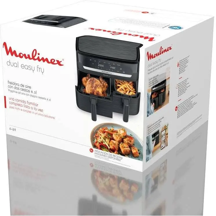 Мультипіч Moulinex Dual Easy Fry 2700 Вт чорна (EZ901H20) - фото 6