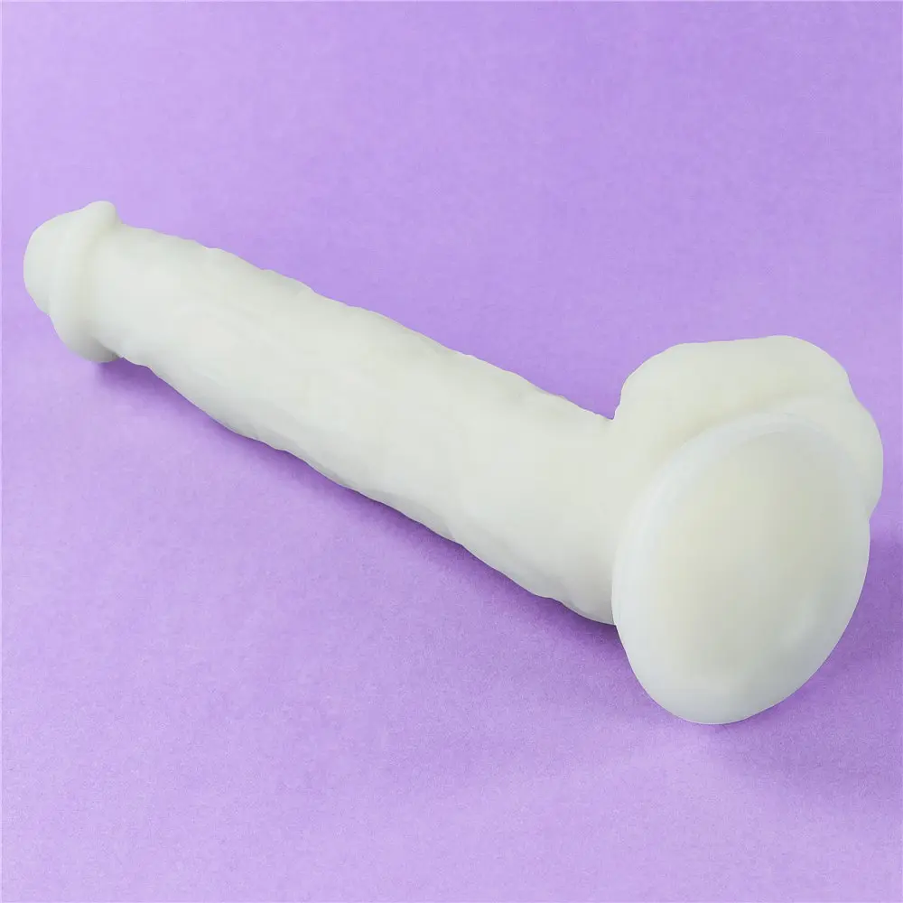 Неоновый фаллоимитатор LoveToy Lumino Play 26.9 см голубой - фото 12