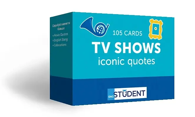 Картки для вивчення англійських слів. TV Shows (105) англійська - English Student - фото 2
