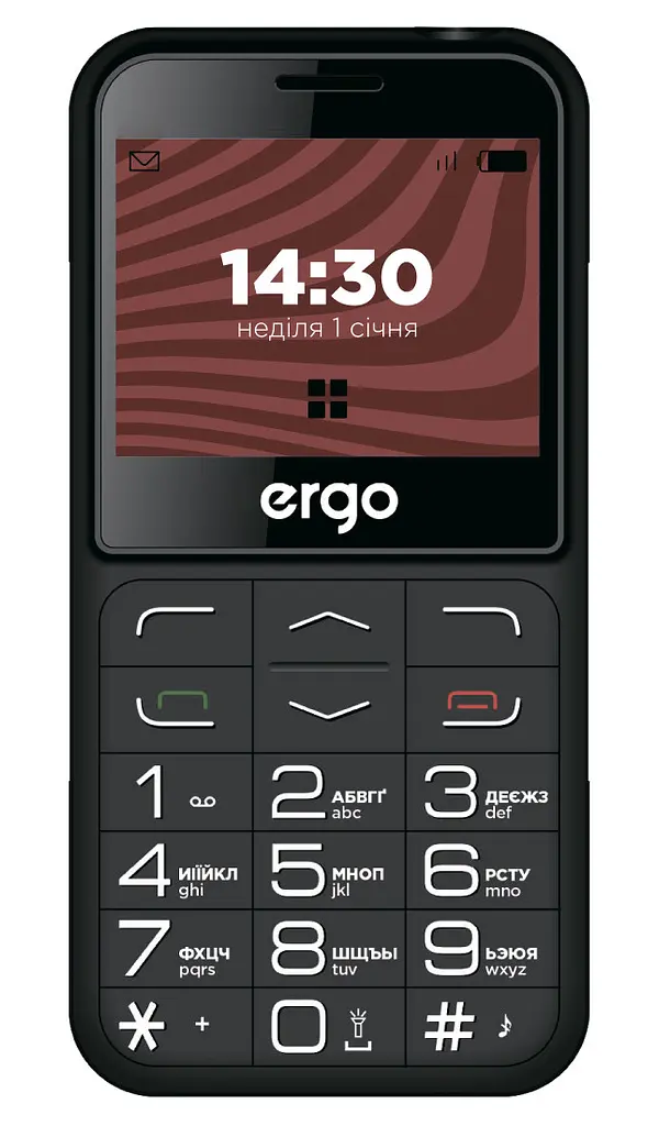 Мобільний телефон Ergo R231 Dual Sim чорний (6906379)