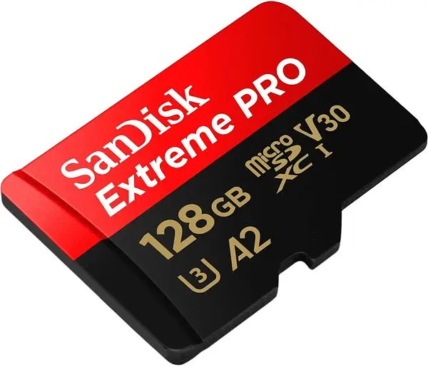 SanDisk microSD 128GB C10 UHS-I U3 R200/W90MB/s Extreme Pro V30 + SD (SDSQXCD... - фото 4