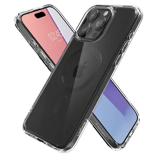 Чехол Spigen Ultra Hybrid (MagFit) Carbon Fiber для iPhone 15 Pro (ACS06717) - фото 4