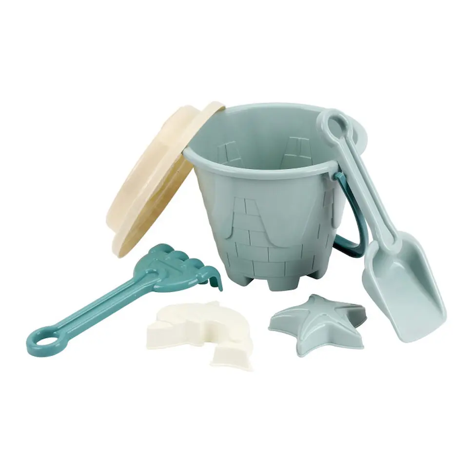 Дитяча іграшка "Набір для гри з піском" ТехноК 1560TXK пасочки, лопатка, граблі - фото 2