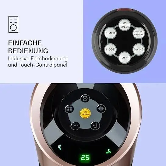 Мобильный кондиционер-вентилятор Klarstein Skyscraper Ice Smart 4-в-1 (10040208) - фото 4