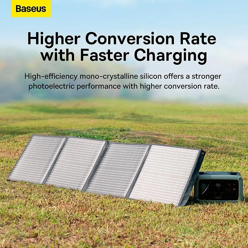 Портативная солнечная панель Baseus Energy Stack Solar Panel 100W, 18V, 5.5A, IP66 | - фото 3