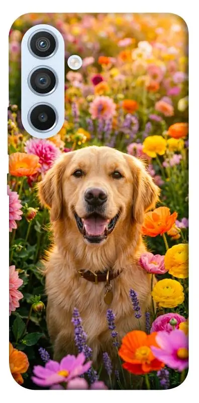 TPU чохол Demsky Flowery labrador для Samsung Galaxy A54 5G