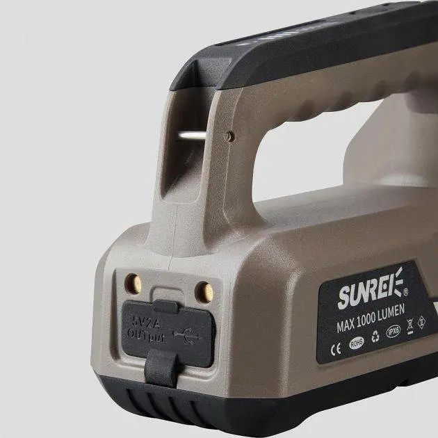 Багатофункціональний ліхтар Sunree TZ1000 12W на акумуляторі 5200mAh - фото 5