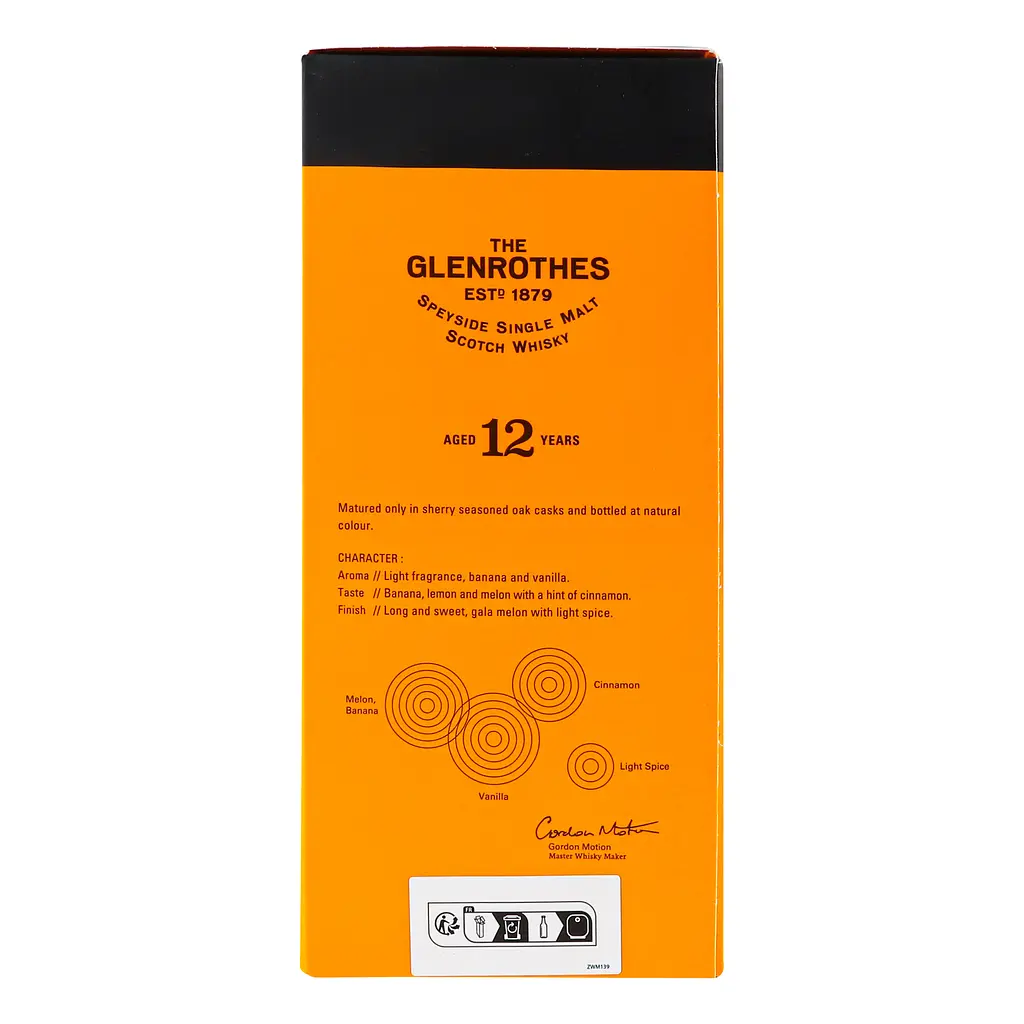 Віскі Glenrothes 12 yo Speyside Single Malt Scotch Whisky 40% 0.7 л у подарунковій упаковці - фото 3