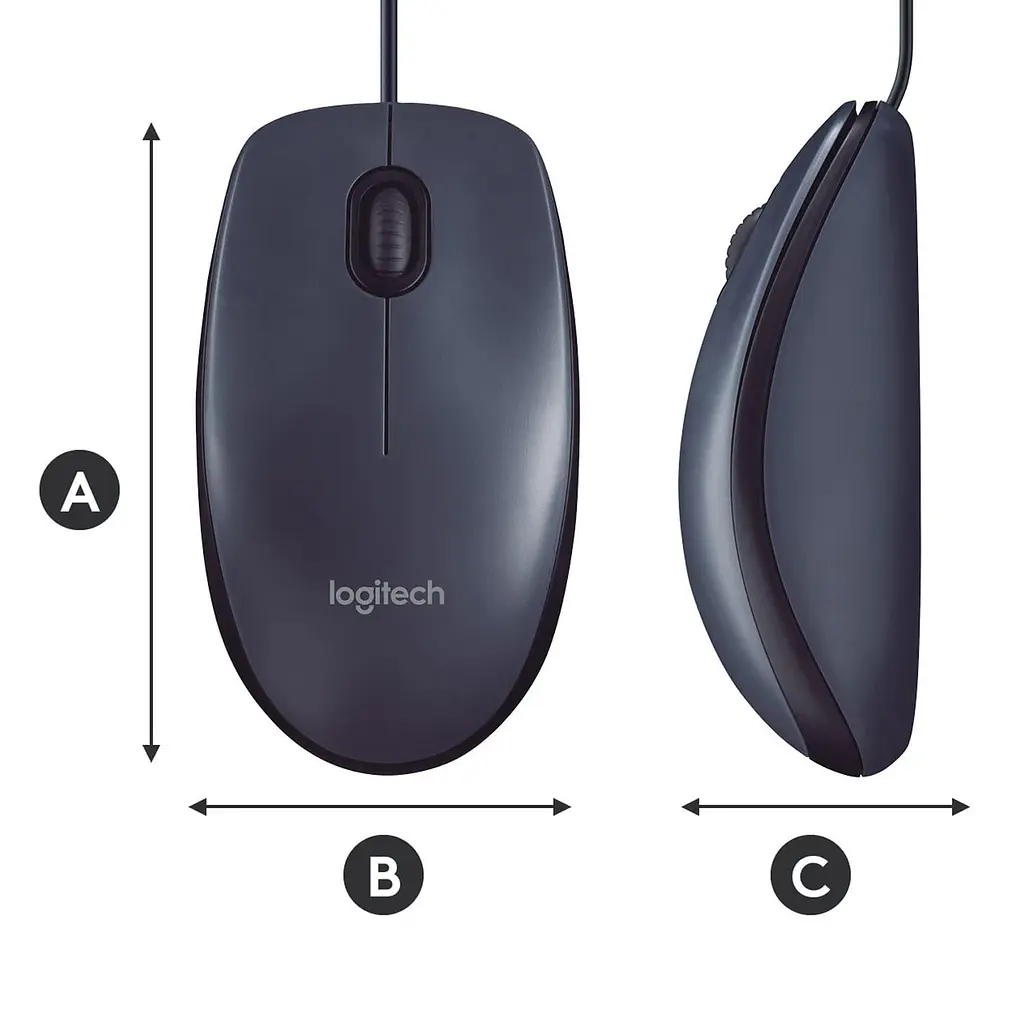 Мышь Logitech B100 USB Black (910-003357) - фото 6