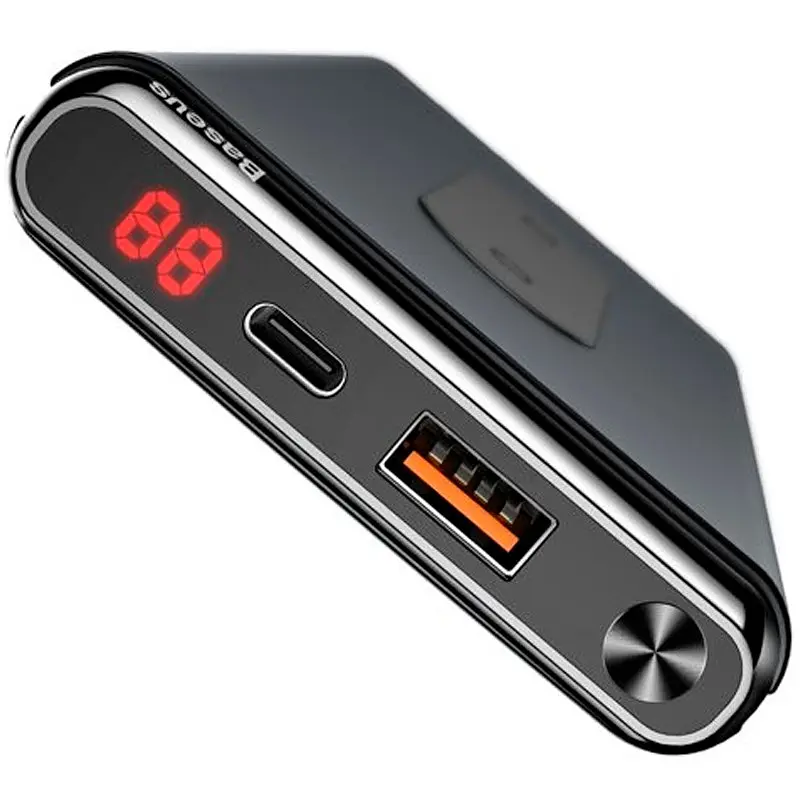 Портативна батарея Powerbank Baseus Wireless Power Bank 10000 mAh WXHSD-D01 Black - фото 7