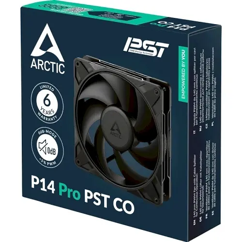 Вентилятор 140 мм, P14 Pro PST CO, Black, 140х140х27 мм Arctic teh0028696 - фото 6