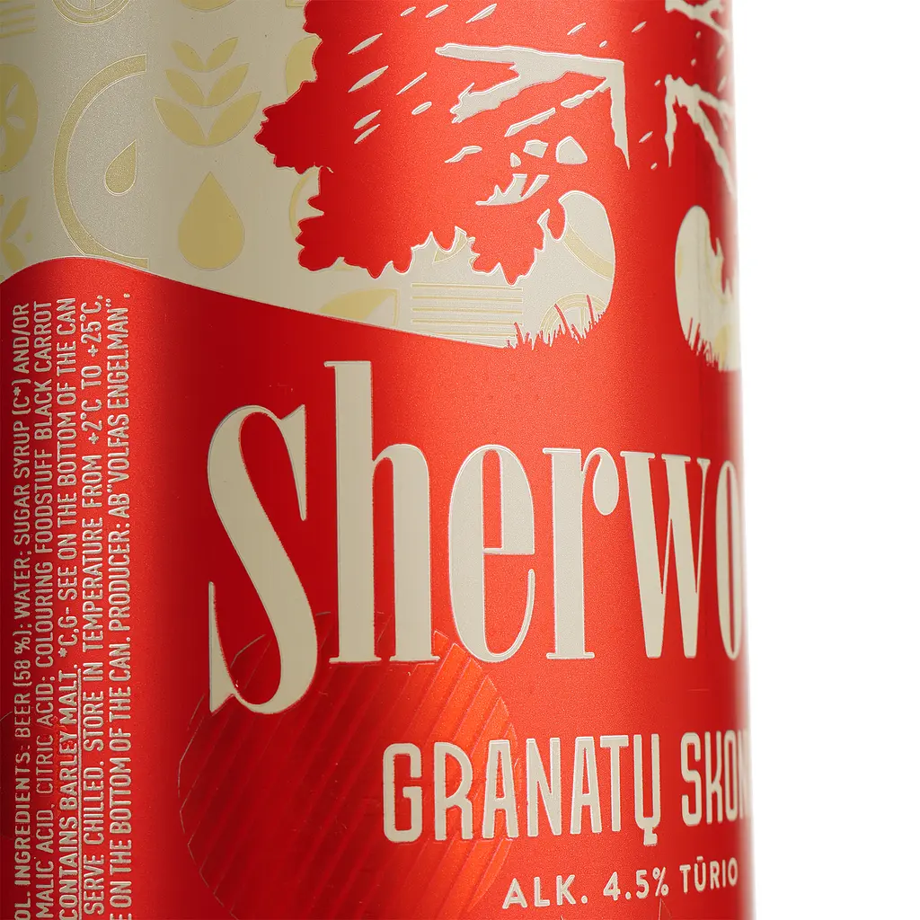 Суміш пива з соком Sherwood Pomegranate світле 4.5% 0.5 л з/б - фото 6