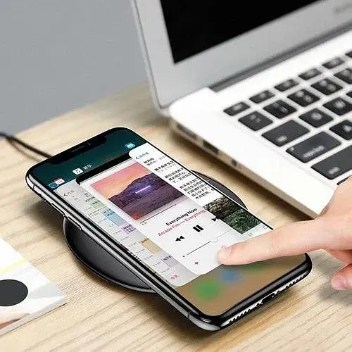 Бездротовий зарядний пристрій Baseus Wireless Charger UFO Desktop WXFD-01 Black (1057714284) - фото 3