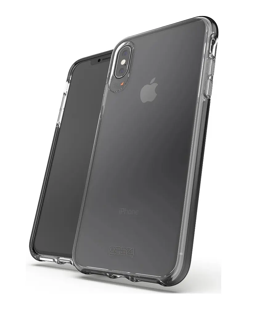 Оригинальный противоударный чехол для iPhone XS / iPhone X Gear4 Piccadilly D3O Black + Прозрачный - фото 5