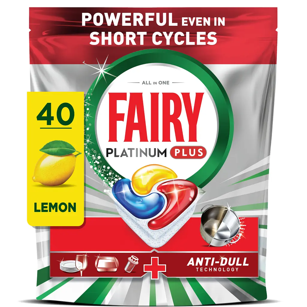 Таблетки для посудомийних машин Fairy Platinum Plus All in One Lemon 40 шт. (8001090952226)