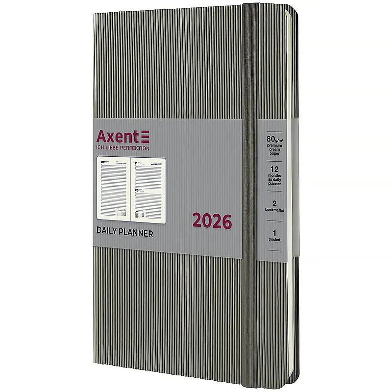 Щоденник Axent Partner Lines 2026 сірий 145 x 210 мм (8815-26-03-A) - фото 2